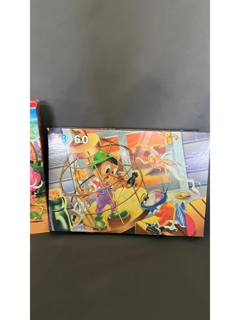 Disney Character Jigsaw Puzzles Set Of 7 Golden MB Mattel